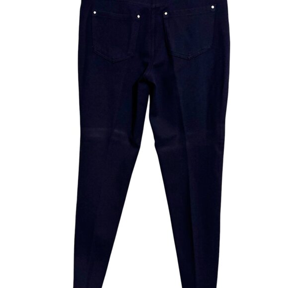 CHICO'S SO SLIMMING NAVY PANTS SIZE: 4 #B - Picture 4 of 8